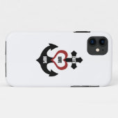 十字のハートのいかりiPhone5 Case-Mate iPhoneケース (裏面(横))