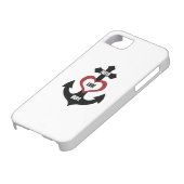 十字のハートのいかりiPhone5 Case-Mate iPhoneケース (下部)