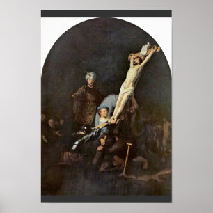 十字の上昇。 Rembrandt Van Rijn著 ポスター