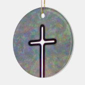 十字の中のライトを握って下さい セラミックオーナメント (左)