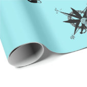 十字の刃を持つコンパス面図 ラッピングペーパー (ロールコーナー)