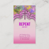 十字の匍匐性の今宗教名刺 名刺 (裏面)