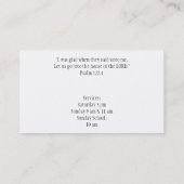 十字の名刺 名刺 (裏面)