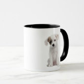 十字の品種子犬(2か月古い) マグカップ (正面右)