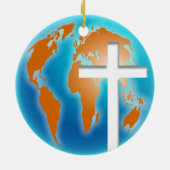 十字の地球 セラミックオーナメント (裏面)
