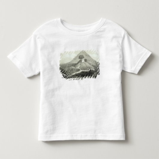 十字の寺院の絵のような眺め、Palen トドラーTシャツ (正面)