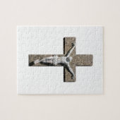 十字の彫刻のJesuschrist ジグソーパズル (横)
