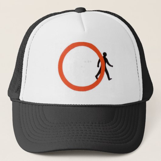 十字の禁止 キャップ (正面)