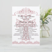 十字の結婚式プログラム プログラム (スタンド正面)