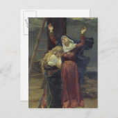 十字の足のヴァージン ポストカード (正面/裏面)