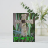 十字の郵便はがきをあなたのために祈ります ポストカード (スタンド正面)