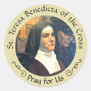 十字の饗宴8月9日のSt Teresa Benedicta ラウンドシール