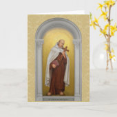 十字のCarmelite聖者の聖ヨハネ カード (黄色い花)