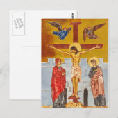 十字はがき上のイエス ポストカード (正面/裏面)