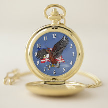 十字を持つアメリカのワシ