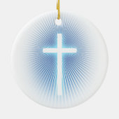 十字を持つオーナメント セラミックオーナメント (裏面)