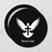 十字を持つ鳩 招待状 (正面/裏面)