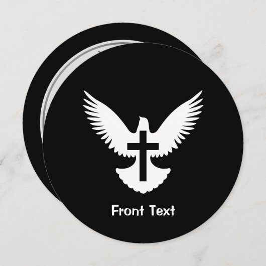 十字を持つ鳩 招待状 (正面/裏面)