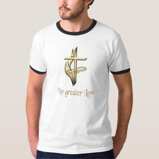 十字メンズクリスチャンのTシャツ Tシャツ (正面)