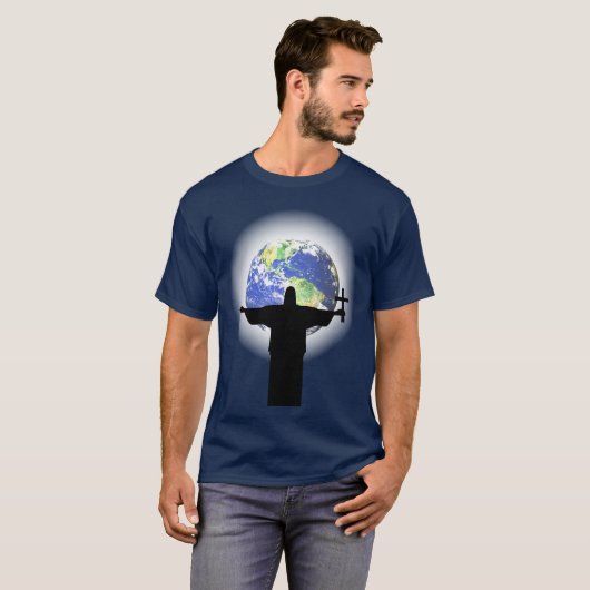 十字付きのシルエット Tシャツ (正面フル)