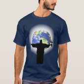 十字付きのシルエット Tシャツ (正面)