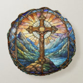 十字円枕 ラウンドクッション (裏面)