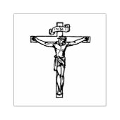 十字十字架のイエス教会 ラバースタンプ (インプリント)