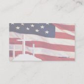 十字及び紀元前の旗wのeagIe 5-10 名刺 (裏面)