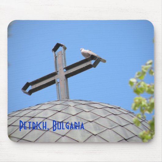 十字及び鳩のマウスパッド マウスパッド (正面)