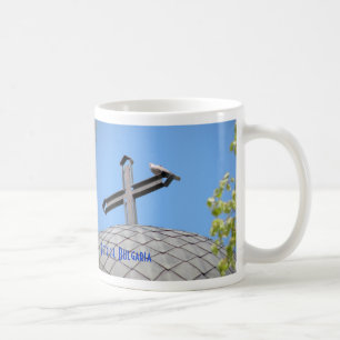 十字及び鳩のマグ コーヒーマグカップ