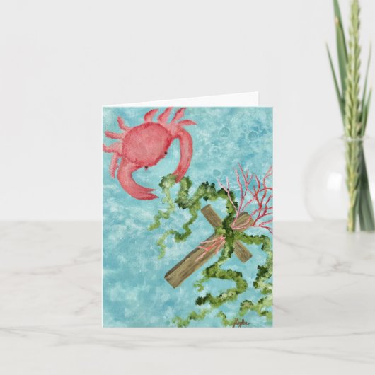 十字型に保持 ノートカード (正面)