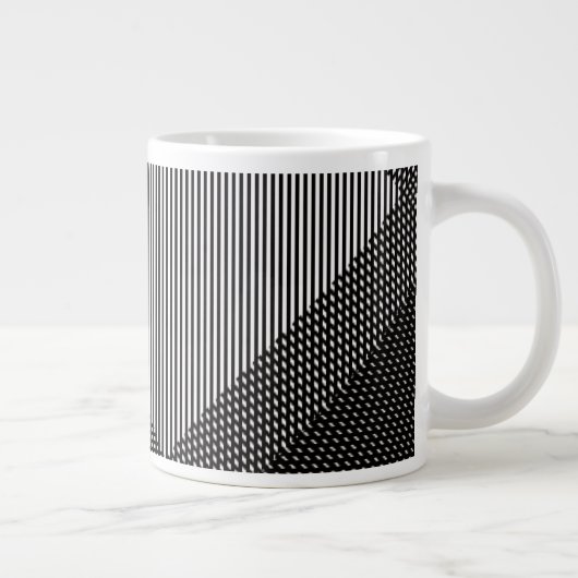 十字型のアート ジャンボコーヒーマグカップ (右)