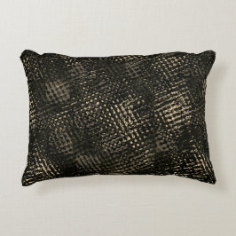 十字型のスクラッチまたはダークブラウンの立方体を含む正方形 アクセントクッション