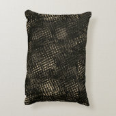 十字型のスクラッチまたはダークブラウンの立方体を含む正方形 アクセントクッション (裏面(縦))