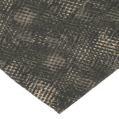 十字型のスクラッチまたはダークブラウンの立方体を含む正方形 ショートテーブルランナー (コーナー)