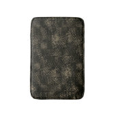 十字型のスクラッチまたはダークブラウンの立方体を含む正方形 バスマット (正面縦)