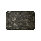 十字型のスクラッチまたはダークブラウンの立方体を含む正方形 バスマット (正面)