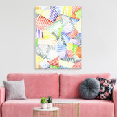 十字型キルトI キャンバスプリント (インサイチュ (リビング))