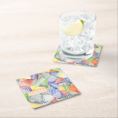 十字型キルトI スクエアペーパーコースター (インサイチュ)