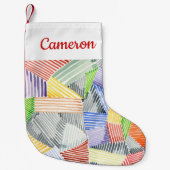 十字型キルトI スモールクリスマスストッキング (正面)