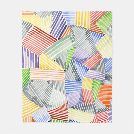 十字型キルトI フリースブランケット (正面)