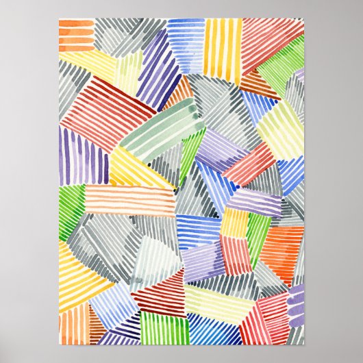 十字型キルトI ポスター (正面)