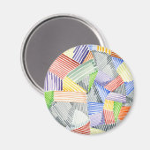 十字型キルトI マグネット (正面/裏面)