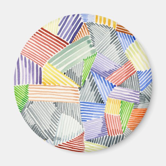 十字型キルトI マグネット (正面)