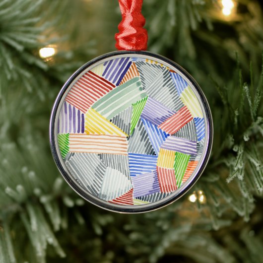 十字型キルトI メタルオーナメント (ツリー)