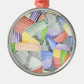 十字型キルトI メタルオーナメント (正面)