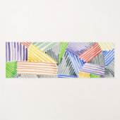 十字型キルトI ヨガマット (正面(横))