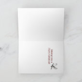 十字型クリスマスカーカスタムド付きマンガー サンキューカード (内部)