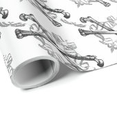 十字型ボーンのフィリーグラッピング紙 ラッピングペーパー (ロールコーナー)