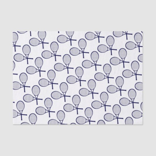 十字型ラケットシルエット 薄葉紙 (正面)